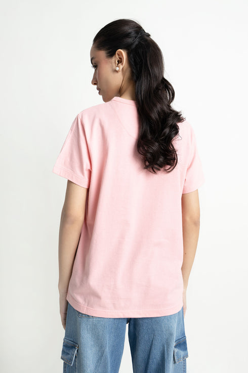 The Regular Fit Pink T-Shirt